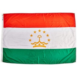 Tayikistán flag nylon solarguard NYL-Glo, 4x6 pies. 100% hecho en EE. UU. según las especificaciones oficiales de diseño de las naciones unidas
