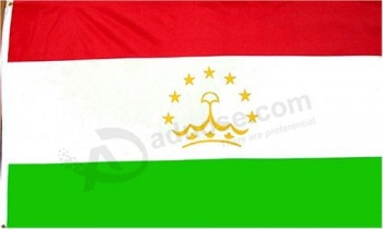 Tadzjikistan nationale vlag - 3 voet bij 5 voet polyester (nieuw)