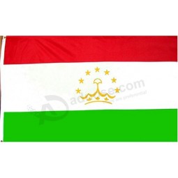bandera nacional de país de Tayikistán - poliéster de 3 pies por 5 pies (nuevo)