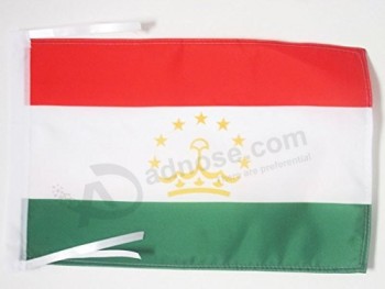 Drapeau du Tadjikistan 18'' x 12'' Cordons - Petits drapeaux tadjiks 30 x 45cm - Bannière 18x12 po