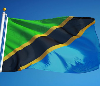 tecido de poliéster com bandeira nacional do país da tanzânia