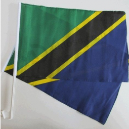 Tejido de poliéster tanzania nacional country Car flag