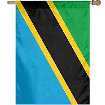 bandiera da giardino decorativa in poliestere bandiera da giardino tanzania
