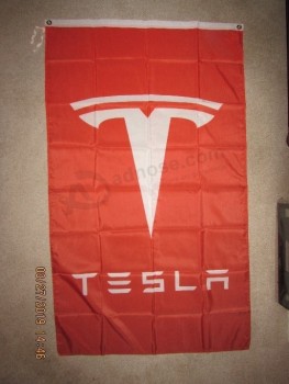 Тесла Моторс Автомобильная компания 3х5 футов флаг