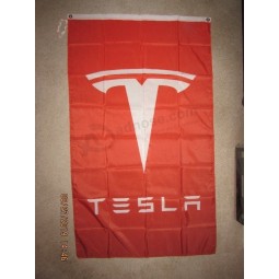 TESLA Motors Car Company 3x5 Feet Flag