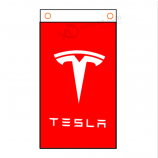 100% NUEVO HOT tesla flag 3x5ft car racing banner garaje decoración rojo de alta calidad