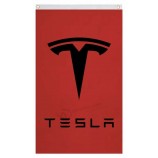 Rode tesla vlag banner 3'x5 'Autoracen, Man grot, extreme garage