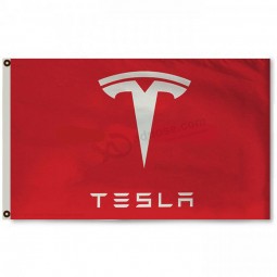 Vente en gros personnalisé de haute qualité Tesla bannière drapeau 3x5 pieds