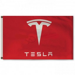 Wholesale custom high quality Tesla Banner Flag 3x5 Feet