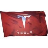 Tesla Flag Banner 3 x 5 ft Modell S Car Modell 3 Premium Car Racing Man Höhlenaufkleber