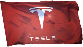 Tesla Flag Banner 3 x 5 ft Modell S Car Modell 3 Premium Car Racing Man Höhlenaufkleber