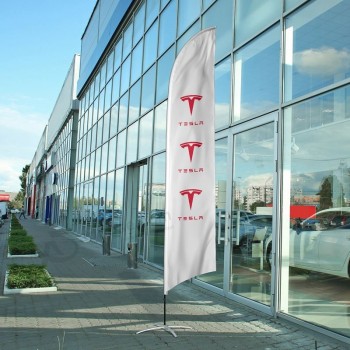 Tesla Retail Federmarkierungsfahne für Autohäuser