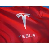 aangepaste beste qualtiy tesla vlag met een goede prijs