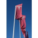 fabrik direkt benutzerdefinierte günstigen preis tesla flagge mit jeder größe