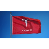 Großhandel benutzerdefinierte hochwertige Tesla Flagge mit günstigen Preis