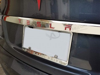 Creative Club Aufkleber Tesla Aufkleber Modell S / Modell X Heckklappe Vinyl Aufkleber Auto Auto (matt rot, Modell S)