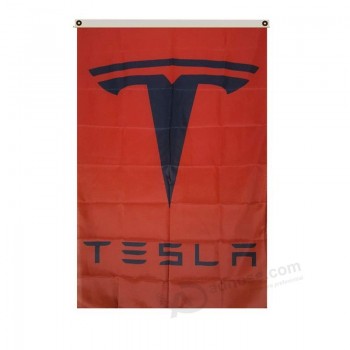 Tesla Flag Banner 3X5FT Man Cave avec haute qualité