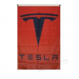 Tesla Flagge Banner 3x5ft Man Höhle mit hoher Qualität