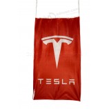 Tesla Motors ROUGE Bannière Drapeau Vertical 3 X 5 pieds