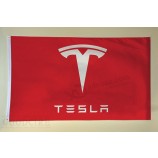 Tesla Flag HAUTE QUALITÉ MENTHE 3' x 5' unilatéral avec œillets, Model S, Roadster