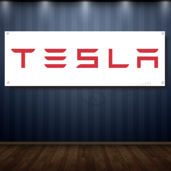 Tesla 1 'X 3' Garage Banner, 13oz Vinyl - Kostenloser Versand Händler SX 3 NEU