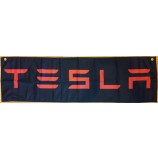 tesla banner Man grot automotive garage race vlag 58x17 inch