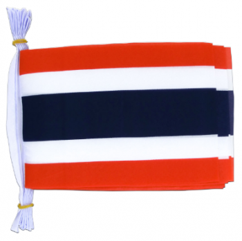 Bandera de la bandera de la cuerda de la cadena del país de Tailandia que vende caliente
