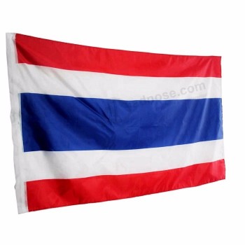 Bannière extérieure 3x5ft Drapeaux nationaux en polyester de Thaïlande