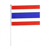zeefdruk thailand hand zwaaien nationale vlag