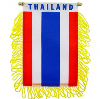 Vente en gros Polyester voiture suspendue Thaïlande miroir drapeau