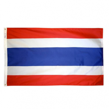 Drapeau national de la Thaïlande Bannière Drapeau de la Thaïlande Polyester
