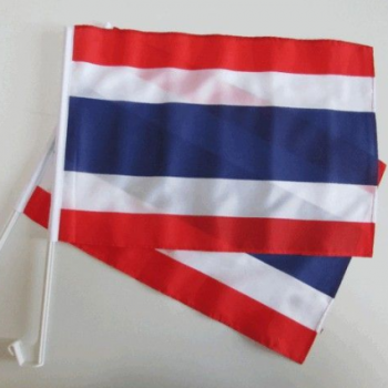 impresión digital poliéster mini bandera de tailandia para ventana de coche