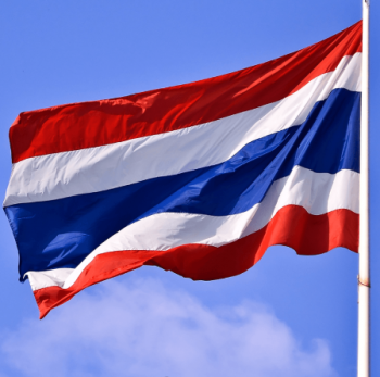 Drapeau national de la Thaïlande en polyester de haute qualité