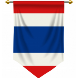 bandiera dello stendardo nazionale della Thailandia decotive per appendere