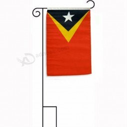 Timor oriental Leste manchonné avec jardin stand drapeau de haute qualité