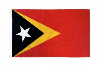 timor oriental (timor-leste) bandera polivinílica de 3x5 pies