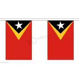 bunting van polyester in timor-leste (oost-timor) - 6 m lang met 20 vlaggen