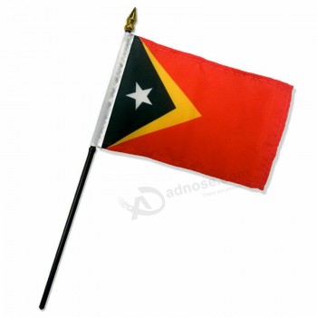 Timor-Leste Est 4 « x6 » Drapeau Table de Bureau Bâton avec prix bon marché