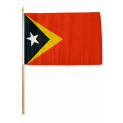 timor est (timor est) bastone bandiera legno personale con alta qualità