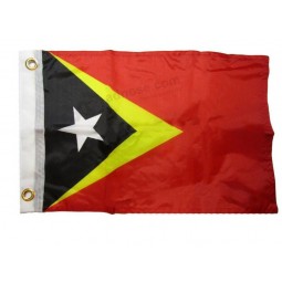 passacavi personalizzati di alta qualità timor leste paese 100% poliestere moto bandiera barca all'ingrosso
