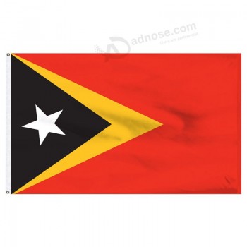 Timor oriental 6' x 10' Drapeau en nylon de haute qualité