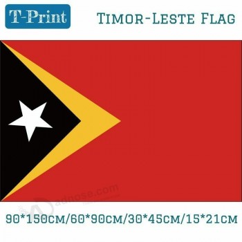 nationale vlag timor leste 90 * 150cm / 60 * 90cm / 15 * 21cm 3 * 5ft voor huisdecoratie