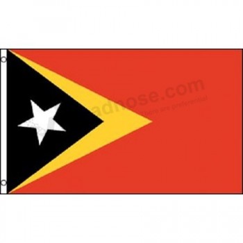 3x5 Timor oriental drapeau Timor-Leste pays bannière république fanion
