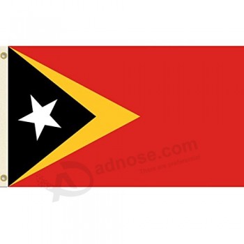 3x5 Timor oriental drapeau Timor-Leste pays bannière république fanion
