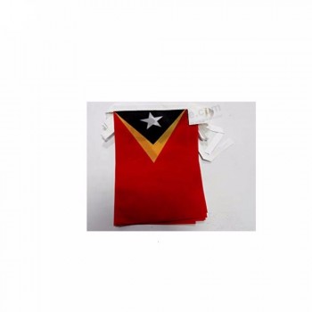 Stoter Drapeau Produits promotionnels Timor-Leste Pays Bunting Drapeau à corde Drapeau
