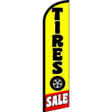 Tires Sale (Red & Yellow) Windless Banner Flag