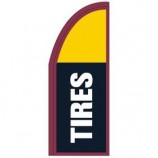 Pneus vierges 3' x 8' Half Drop Feather Flag Prix/pièce