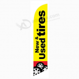 Pneus neufs et usagés 12ft stock Feather Flag