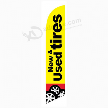 Pneus novos e usados ​​12ft stock feather flag