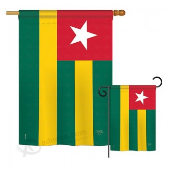 Togo Drapeaux du Monde Nationalité Impressions Décoratif Maison Verticale 28 « X 40 » Jardin 13 » 18.5 » Ensemble